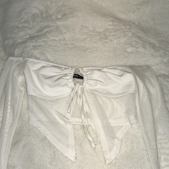 White SHEIN crop top - Picture 4 of 5